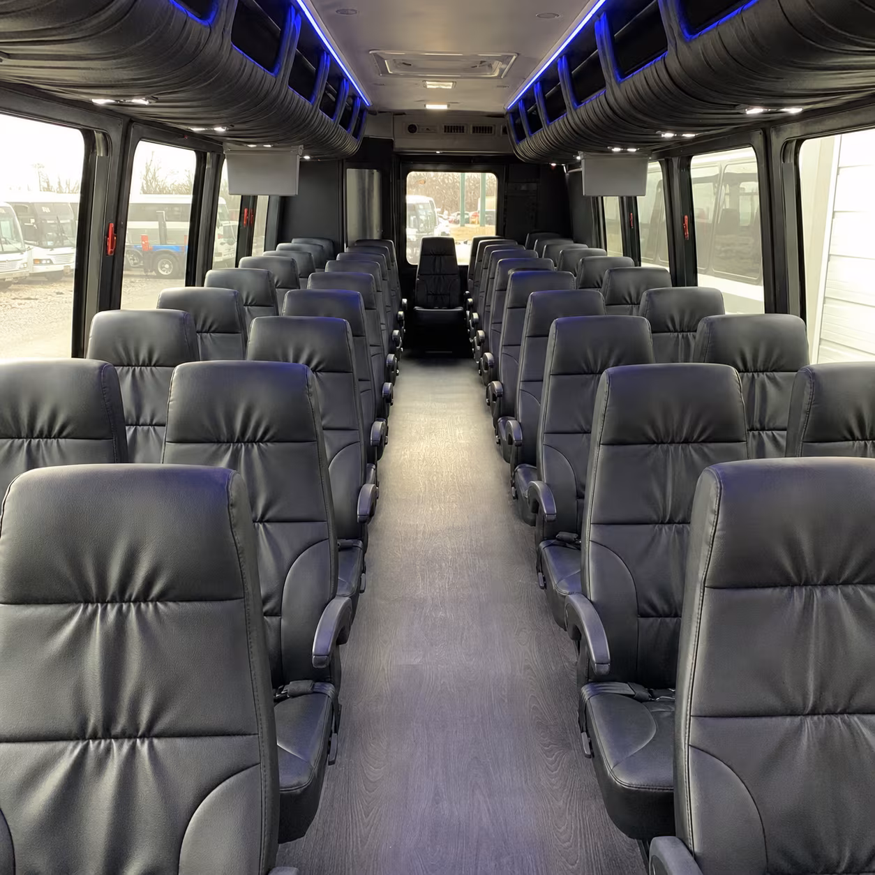 convention and conference shuttle buses to the safe credit union convention center