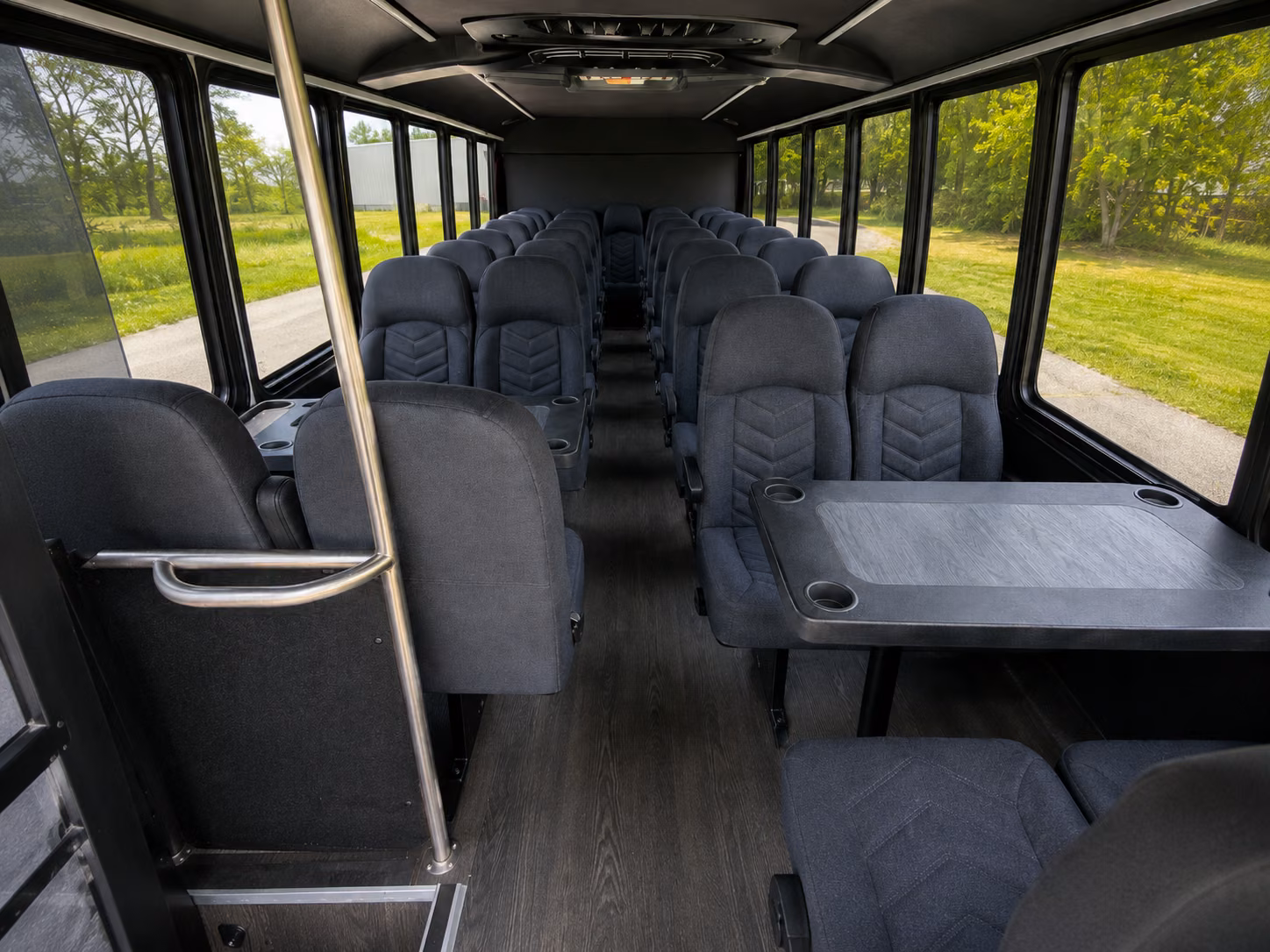 sacramento 18 passenger minibus inside