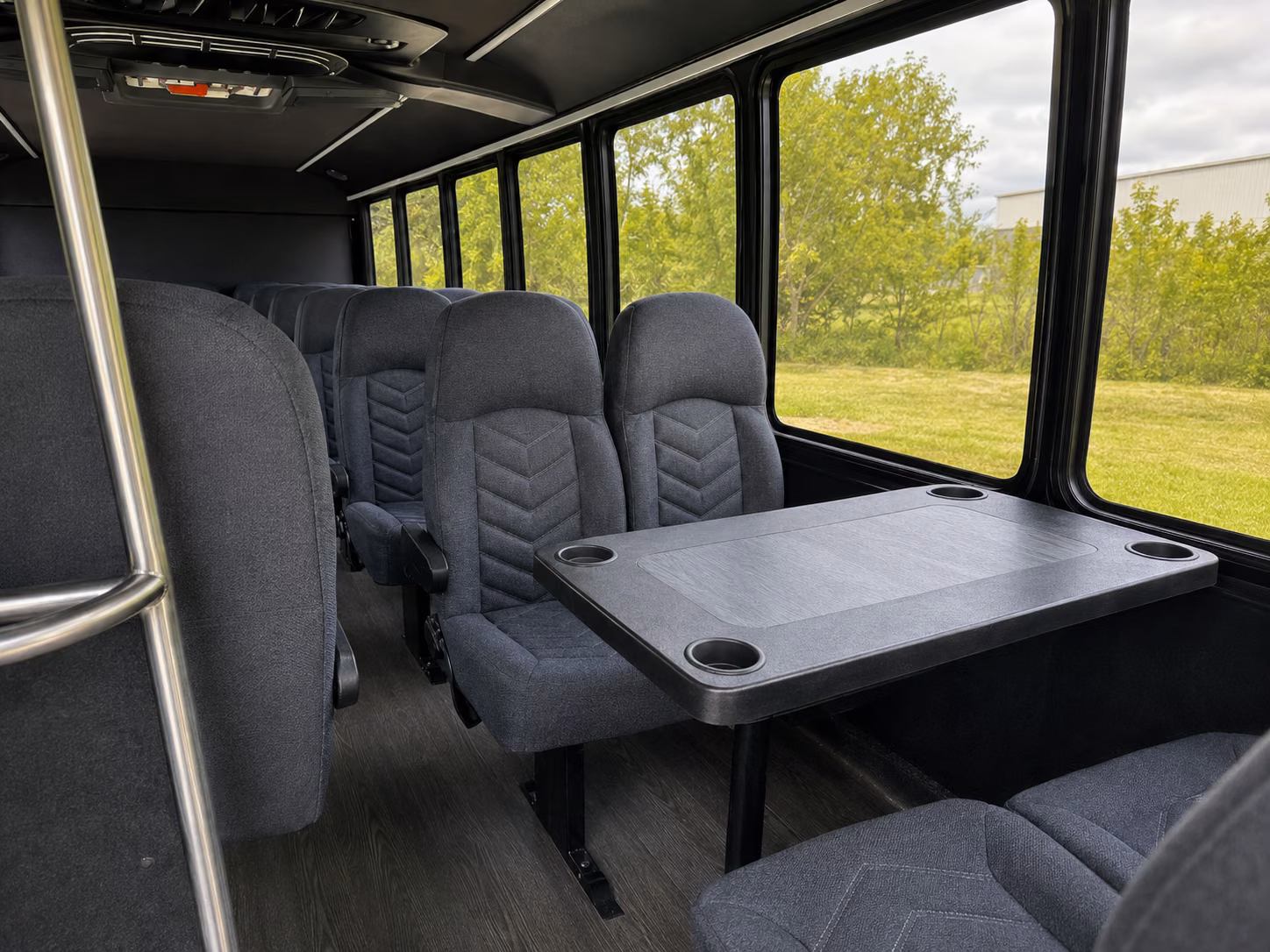 sacramento 18 passenger minibus interior