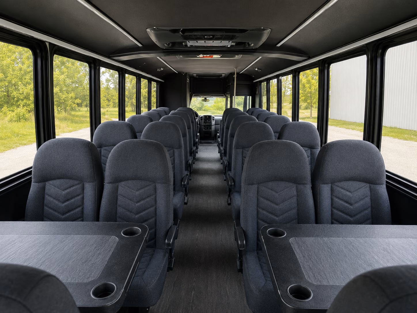 sacramento 20 passenger minibus interior