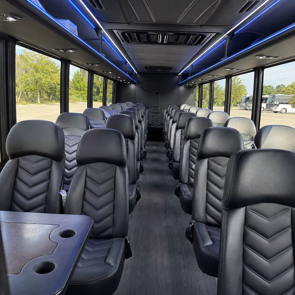 sacramento 25 passenger minibus interior