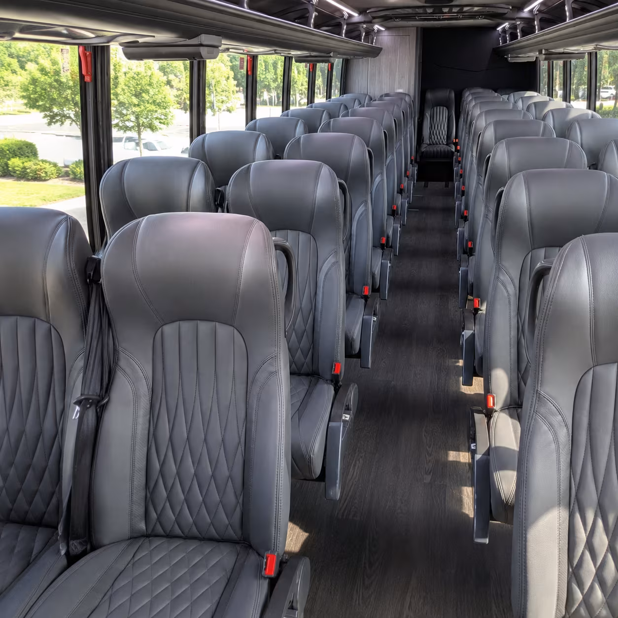 sacramento 28 passenger minibus inside