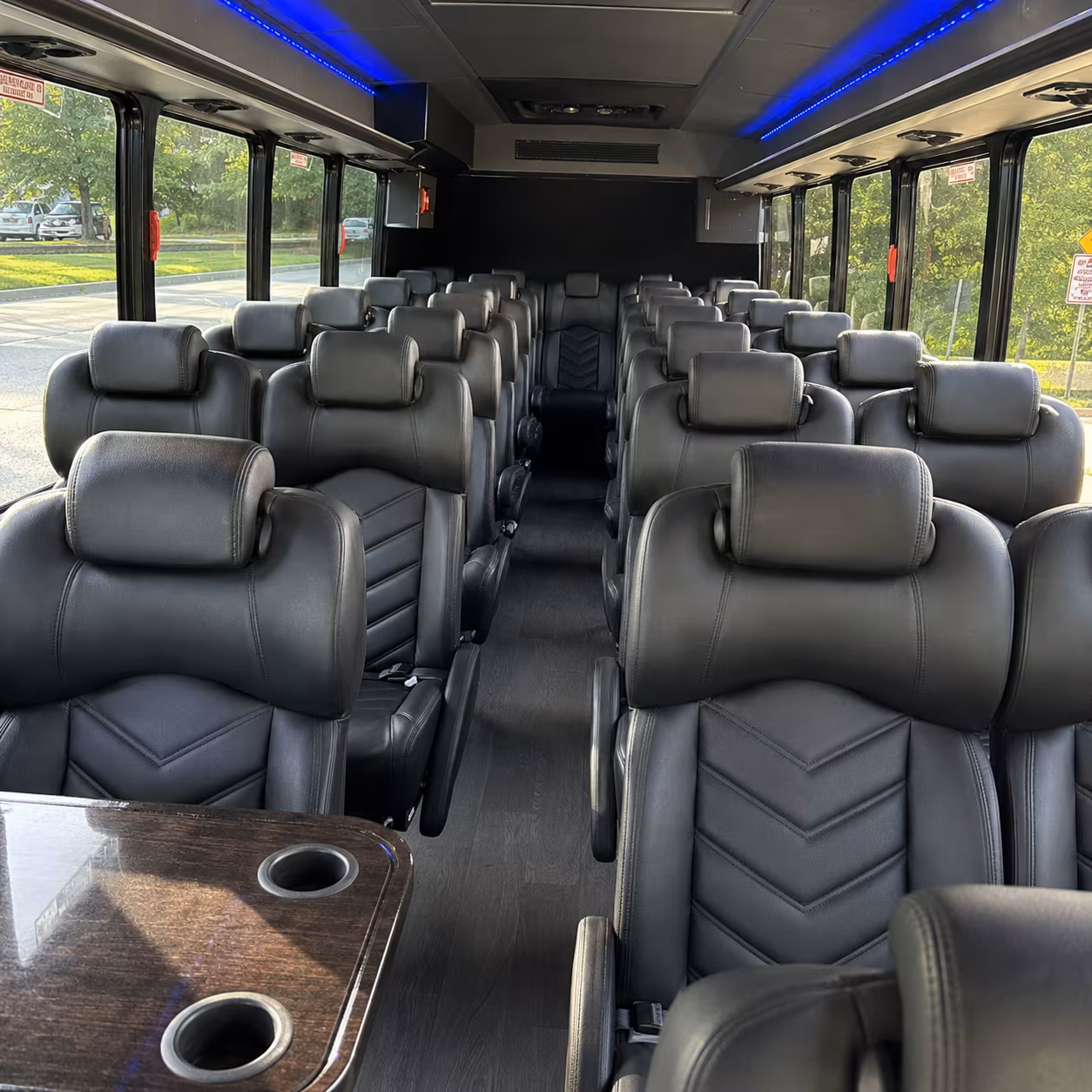 sacramento 30 passenger minibus interior
