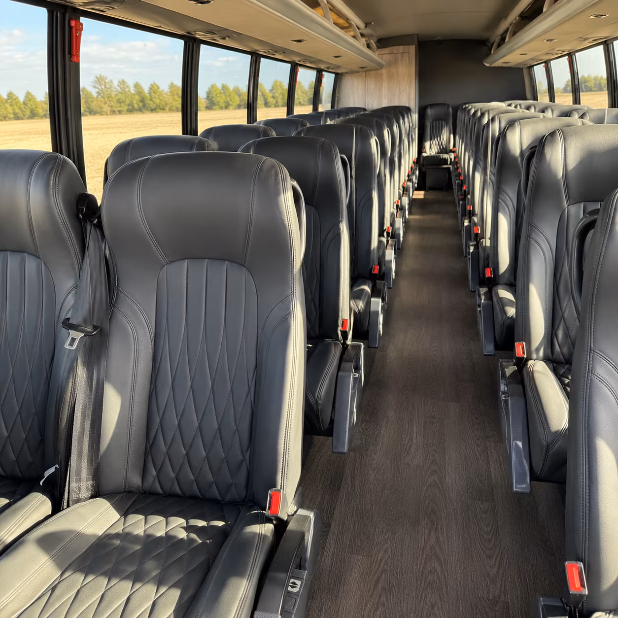 sacramento 35 passenger minibus interior
