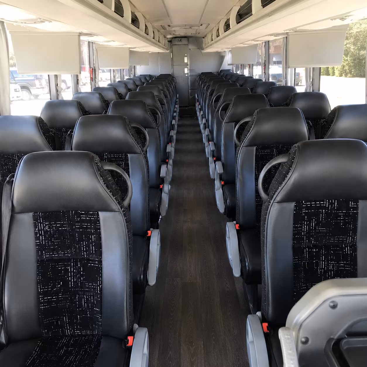 sacramento charter bus inside